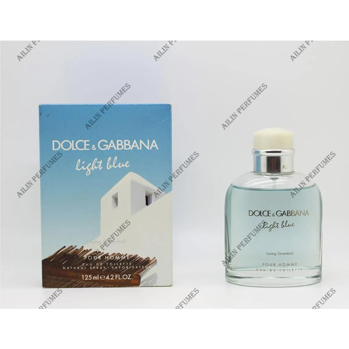 Dolce Gabbana Light Blue Living IN Stromboli by D G 4.2 oz 125 ml Edt Spray Men