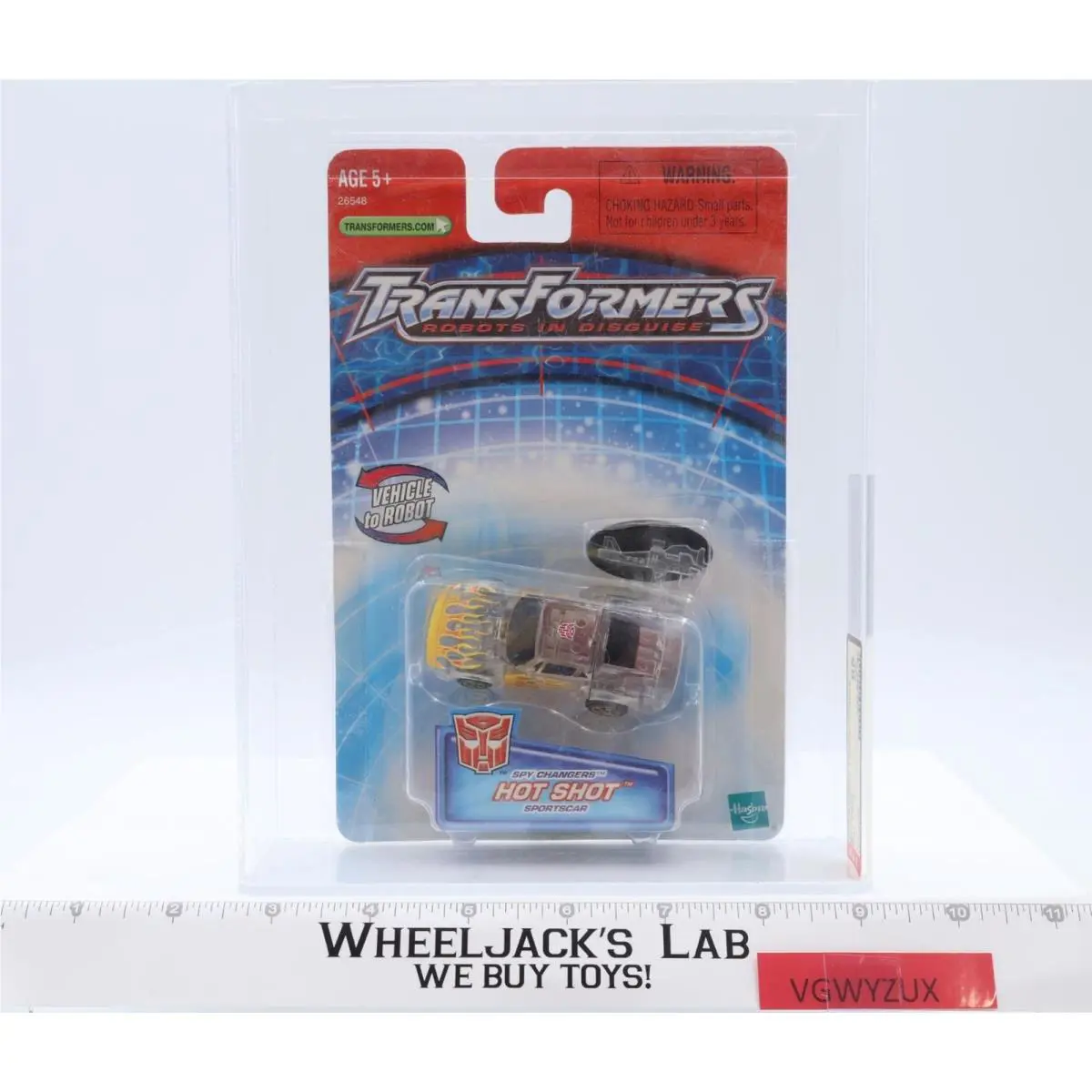 Hot Shot Afa Graded 85 Transformers Rid Spy Changers 2002 Hasbro