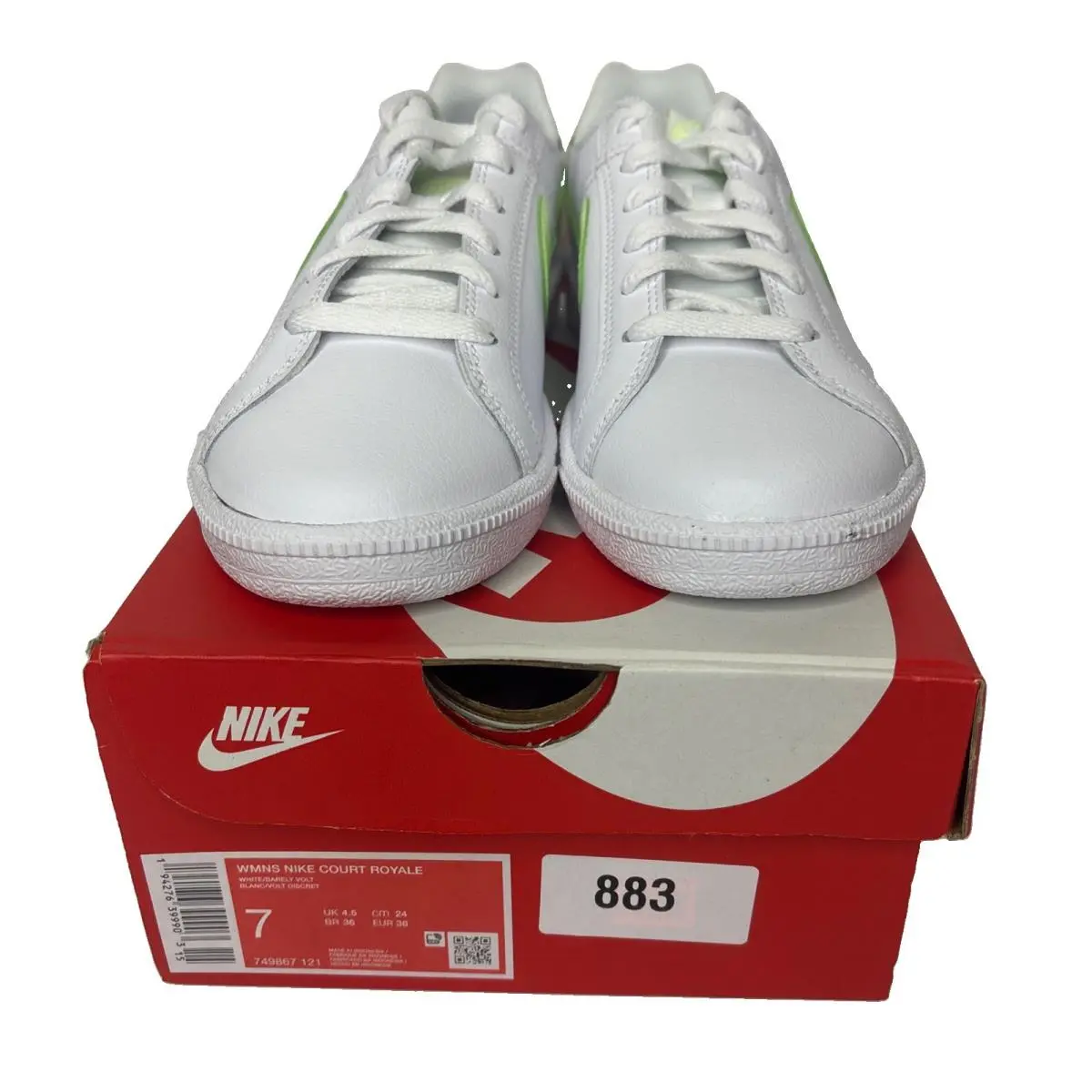 Nike shoes - Nike Court Royale - Court Royale - 749867-121 - White, Manufacturer: White/Barely Volt 1