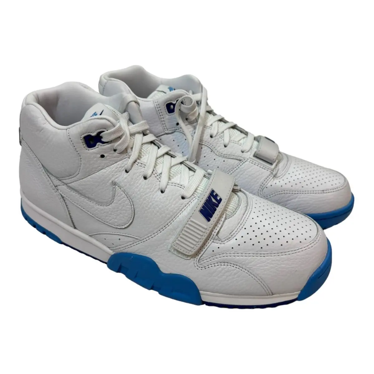 Nike Air Trainer 1 Men`s Athletic Shoes DR9997 100 White University Blue Size 14