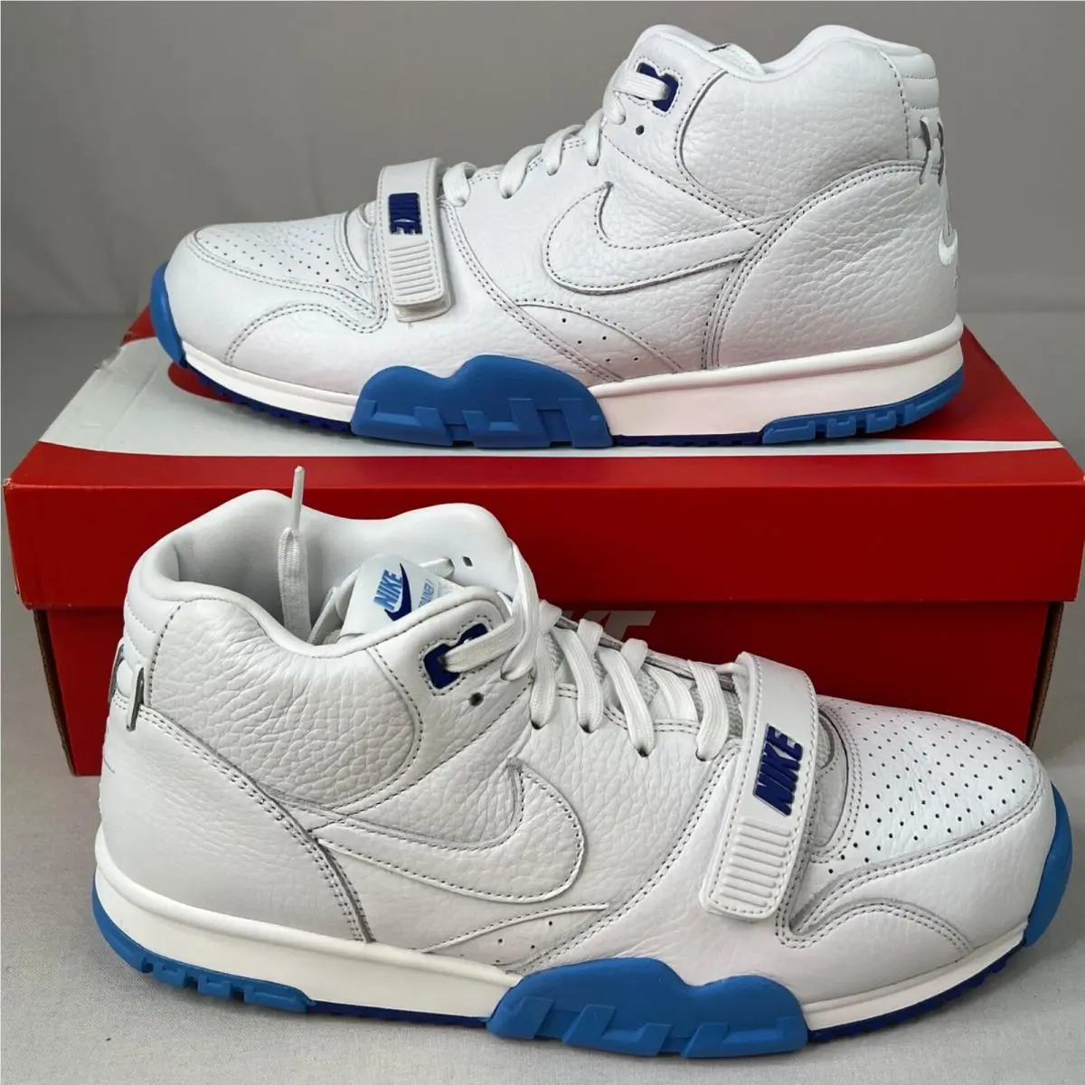 Nike Air Trainer 1 Shoes White University Blue DR9997-100 Men`s Size 10