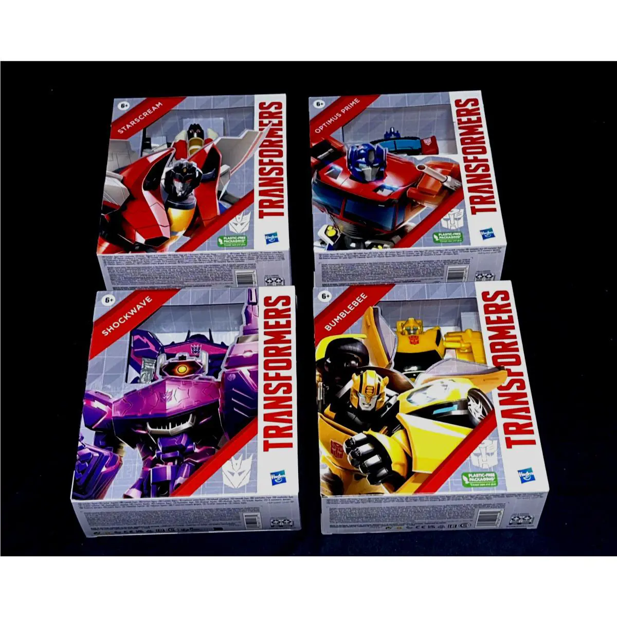 Hasbro Transformers Authentics Starscream Optimus Prime Shockwave Bumblebee