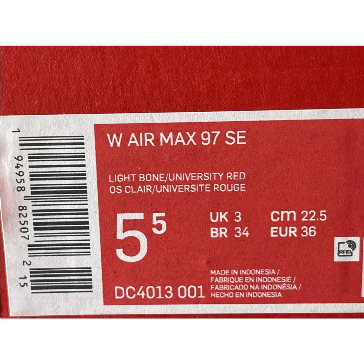 Nike shoes - Air Max 97 - Air Max - DC4013-001 - Light Bone (UPC: 0194958825072) 5
