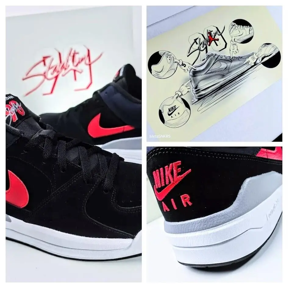 Nike shoes - Air Jordan Retro - Air Retro - FZ4184-010 - Black/White/Cement Grey/Fire Red 0