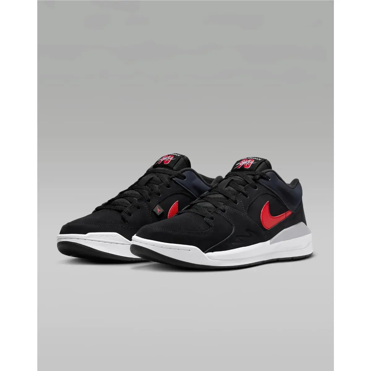 Nike shoes - Air Jordan Retro - Air Retro - FZ4184-010 - Black/White/Cement Grey/Fire Red 18