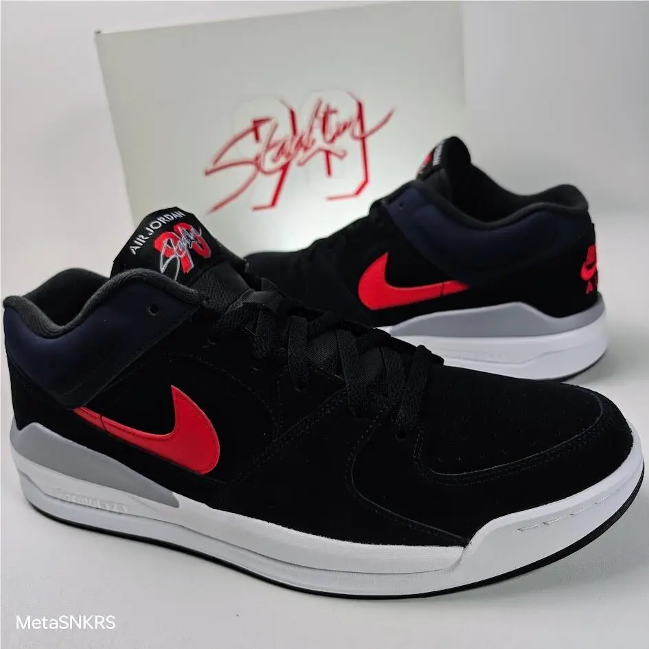 Nike shoes - Air Jordan Retro - Air Retro - FZ4184-010 - Black/White/Cement Grey/Fire Red 4
