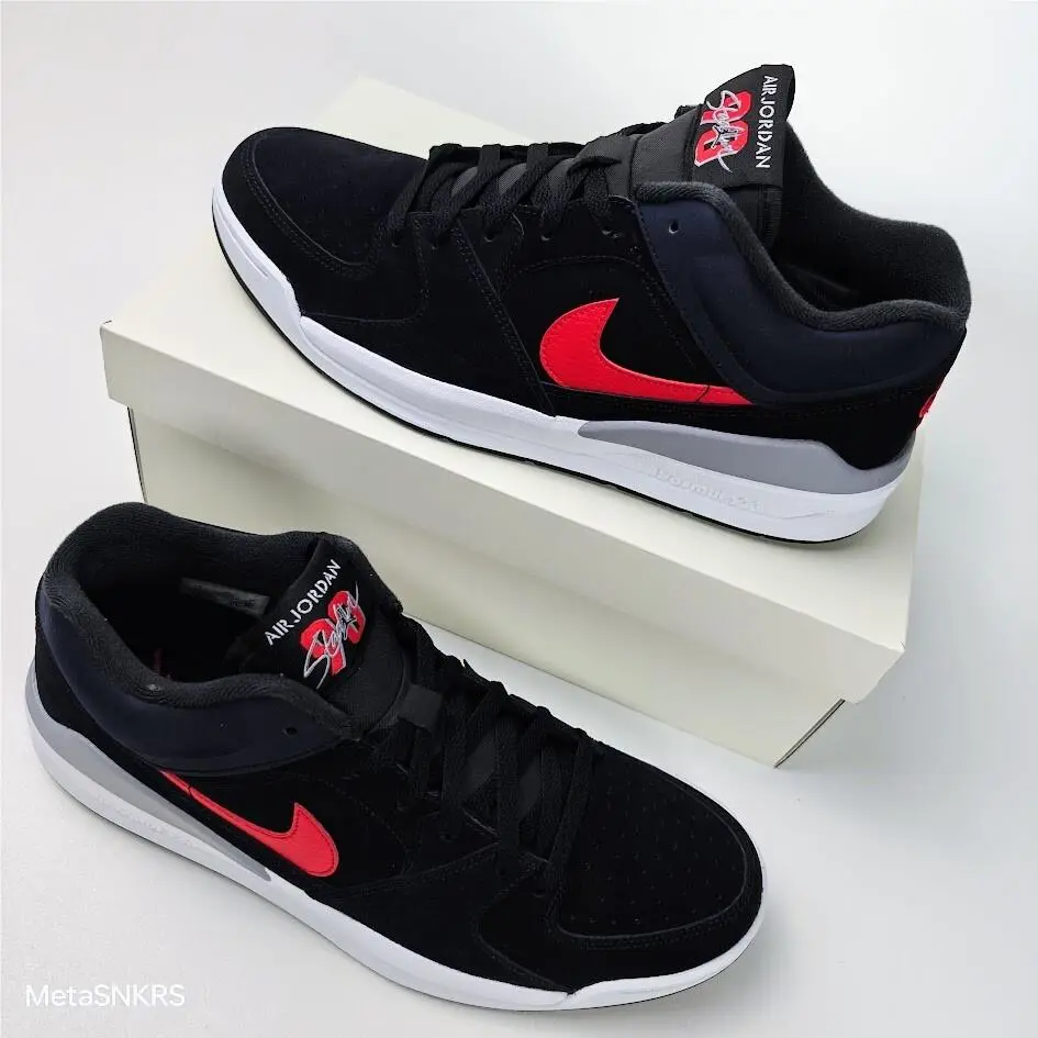 Nike shoes - Air Jordan Retro - Air Retro - FZ4184-010 - Black/White/Cement Grey/Fire Red 7