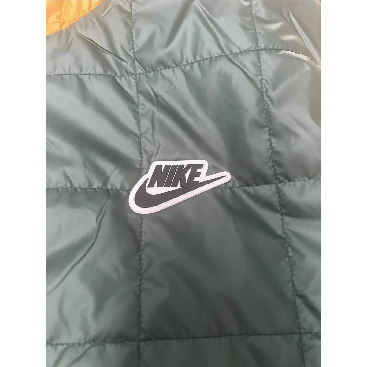 Nike clothing - Nike Sportswear Windrunner Puffer Jacket - DJ0433-397 - Green/Yellow/Red (UPC: 0195239935923) 1