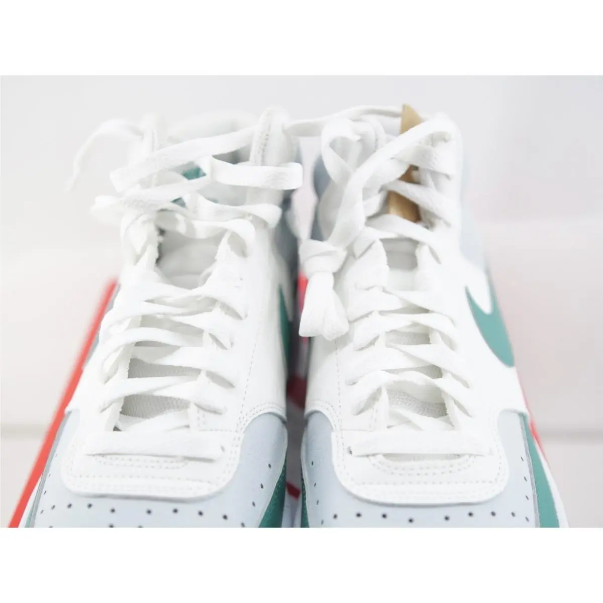 Nike shoes - Nike-Court Vision Mid - Vision Mid - DN3577 102 - White/Gray/Green 9