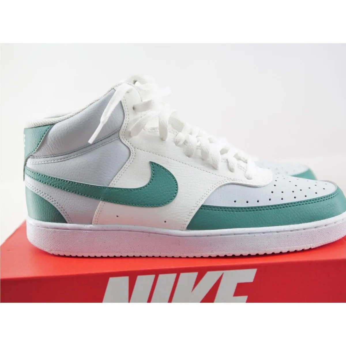 Nike shoes - Nike-Court Vision Mid - Vision Mid - DN3577 102 - White/Gray/Green 4