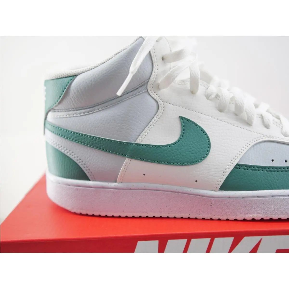 Nike shoes - Nike-Court Vision Mid - Vision Mid - DN3577 102 - White/Gray/Green 5