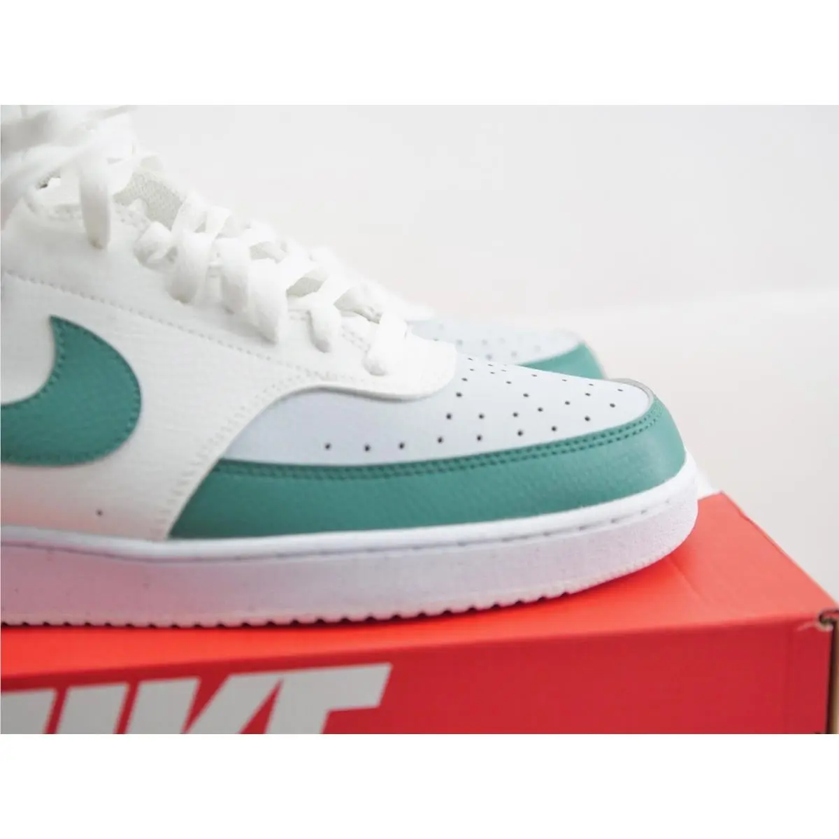 Nike shoes - Nike-Court Vision Mid - Vision Mid - DN3577 102 - White/Gray/Green 6