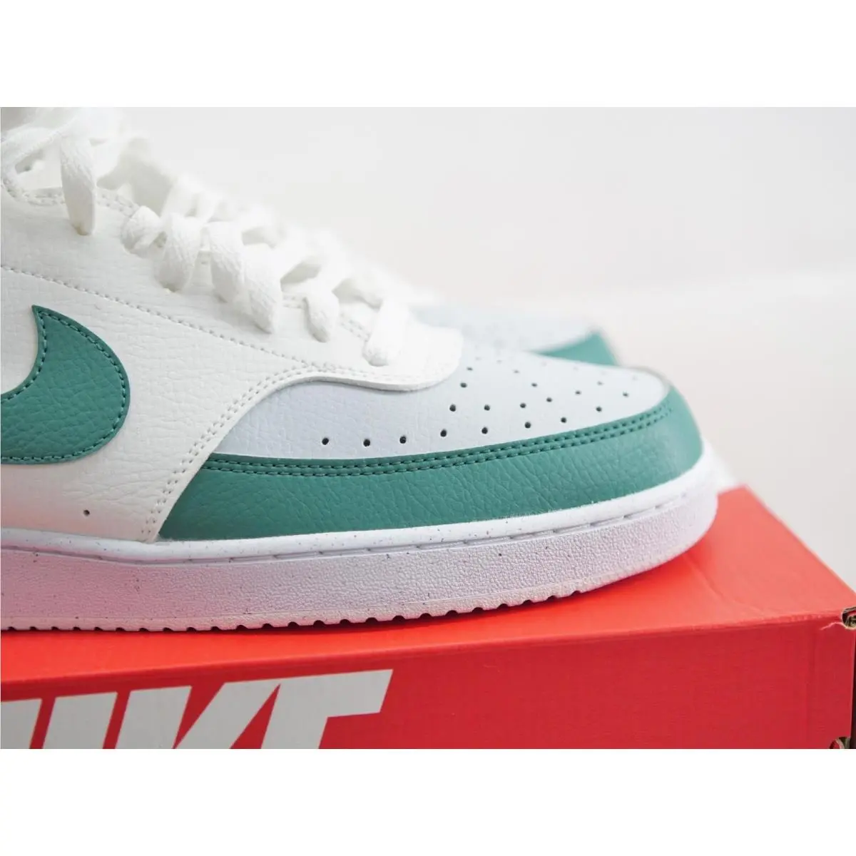 Nike shoes - Nike-Court Vision Mid - Vision Mid - DN3577 102 - White/Gray/Green 7
