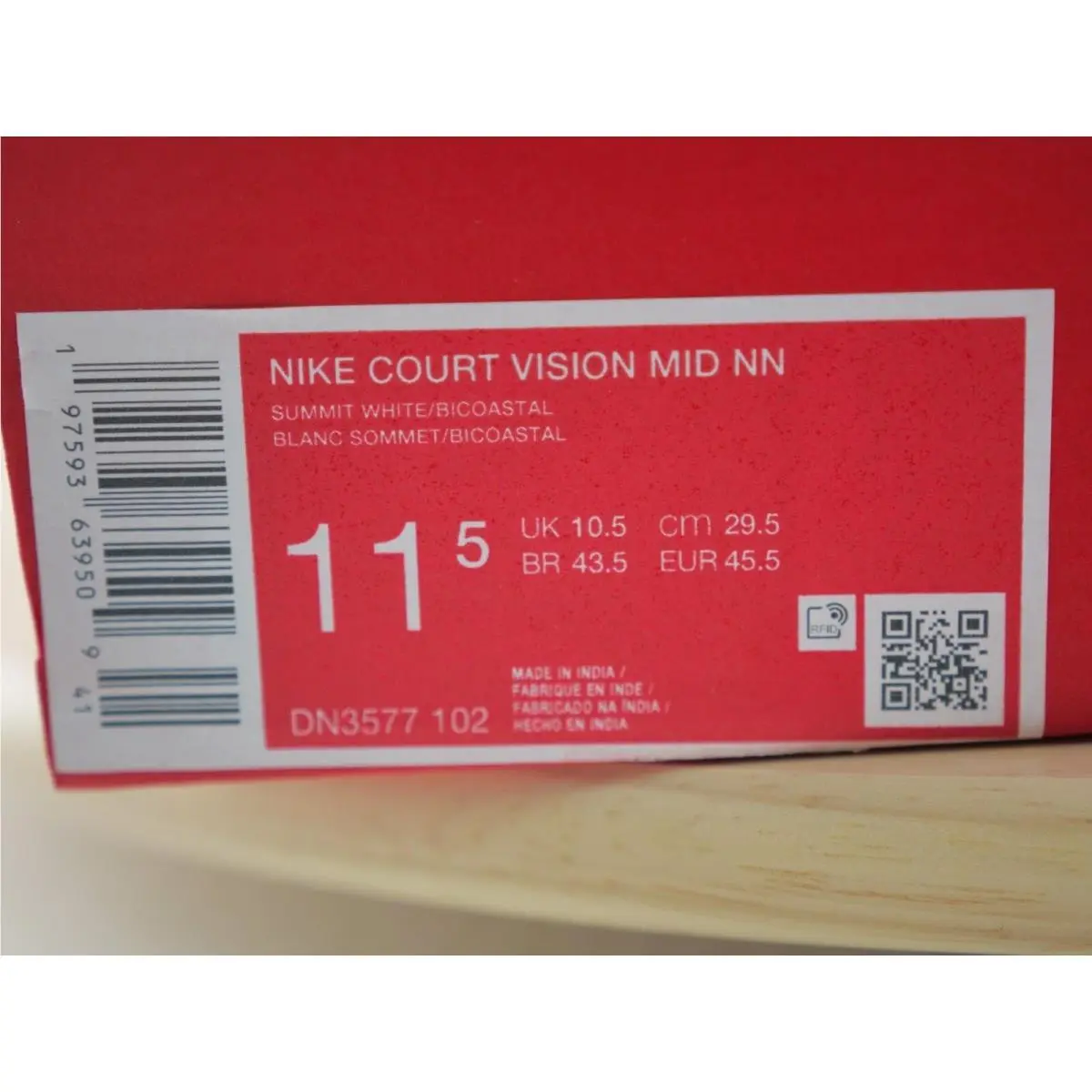 Nike shoes - Nike-Court Vision Mid - Vision Mid - DN3577 102 - White/Gray/Green 0