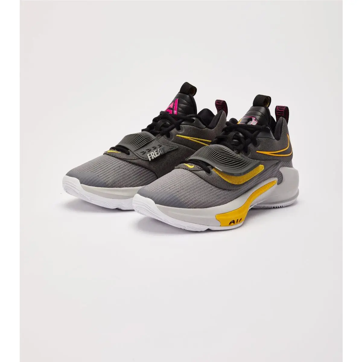 Nike Zoom Freak 3 Low Mens Size 11 Battery Grey Black Strap Zoom DA0694 006