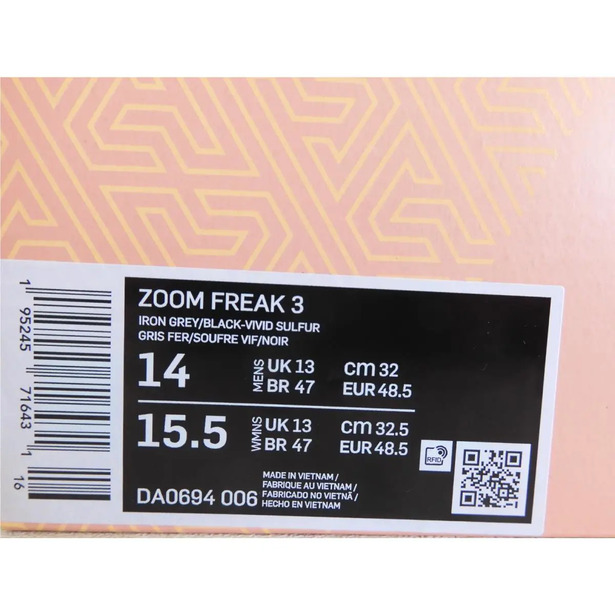 Nike shoes - Nike Zoom Freak - Zoom Freak - DA0694-006 - Gray (UPC: 195245716431) 3