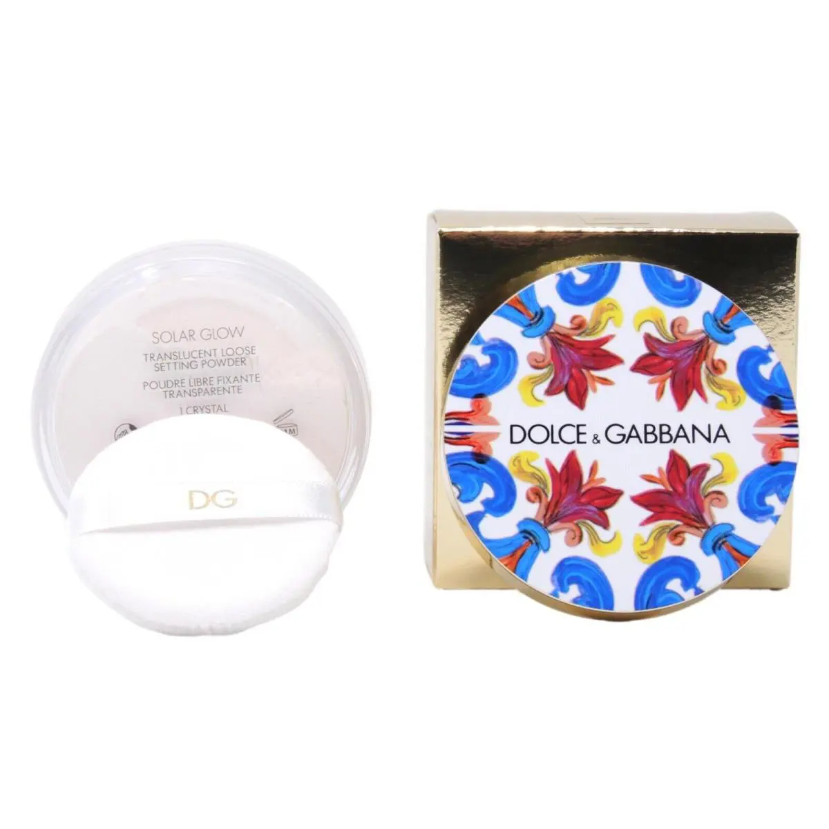 Dolce Gabbana Solar Glow 1 Crystal 10g .35oz Translucent Loose Setting Powder