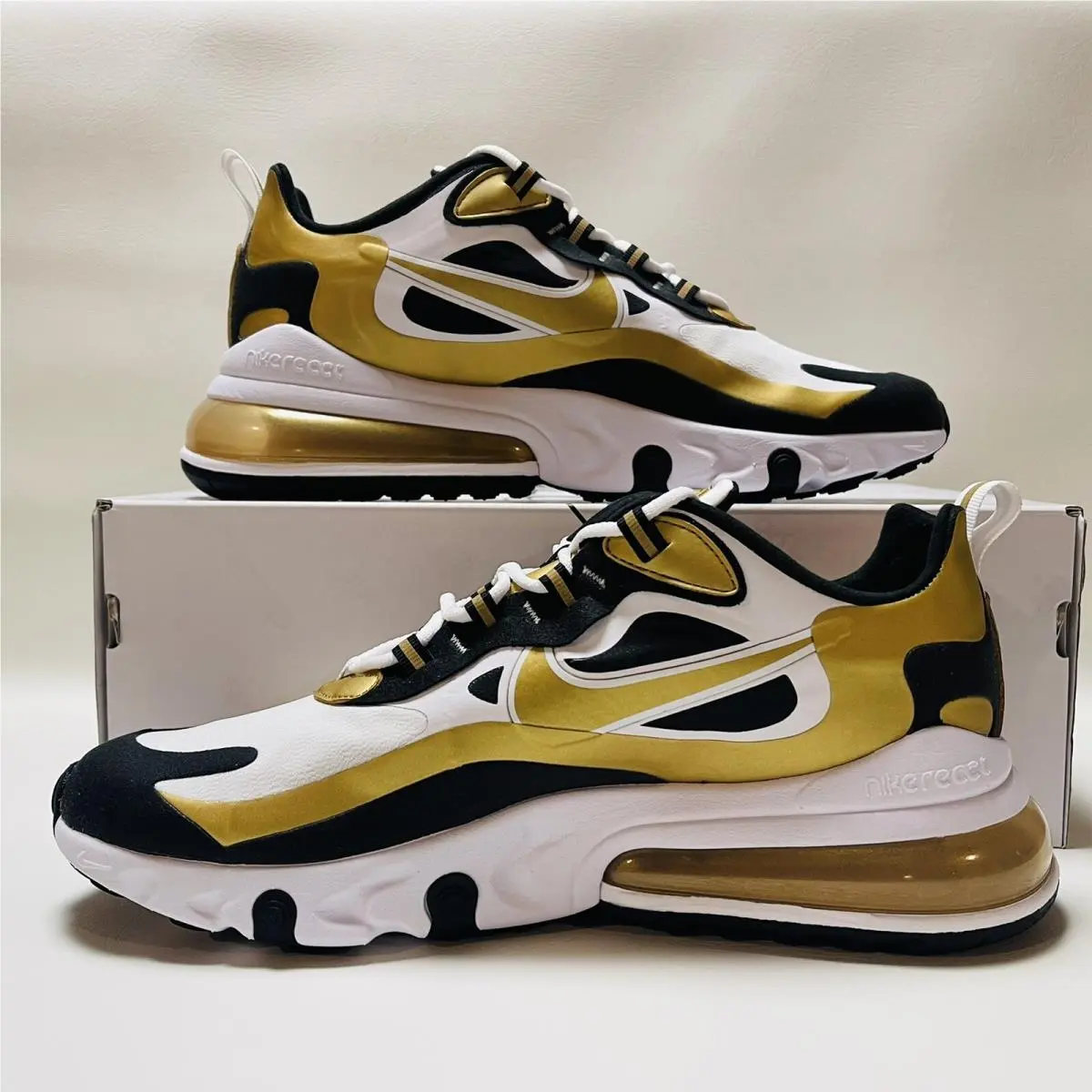Nike shoes - Nike Air Max 270 - Air Max - CW7298100 - White Metallic Gold Black, Manufacturer: Multicolor 0