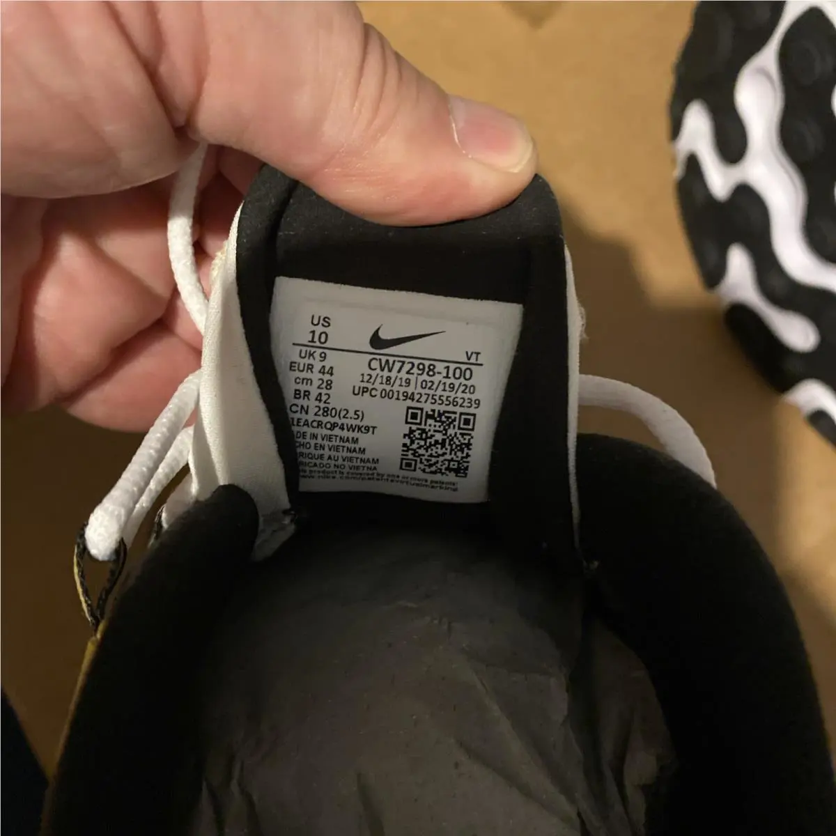 Nike shoes - Nike Air Max 270 React - CW7298-100 - Gold 5