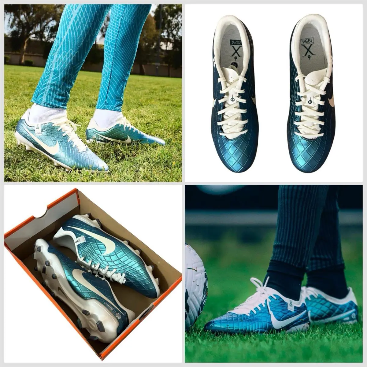 FQ3243-300 Nike Men’s Legend 10 Academy Fg/mg 30 “emerald” Soccer Cleats Sz 13