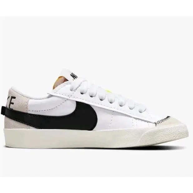 Nike Blazer Low 77 Jumbo Mens Size 9.5 White Black Lifestyle Shoes DN2158-101