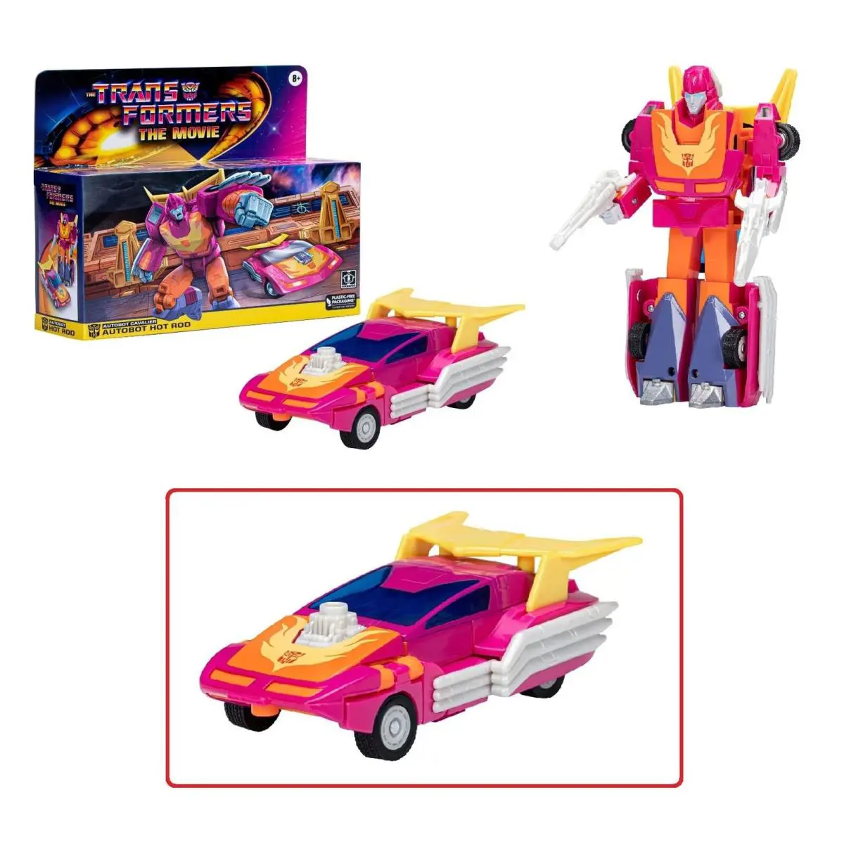 Transformers G1 Autobot Hot Rod Vintage Figure 5.5 Inch with Accessories