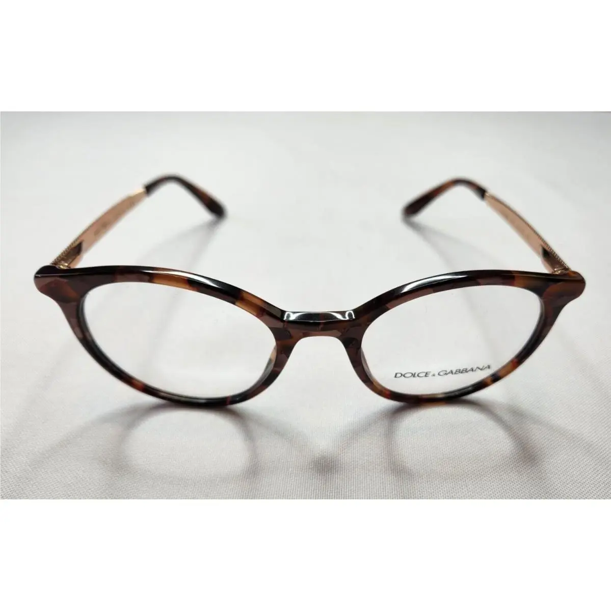 Dolce Gabbana DG3292 3131 Bronze Marble Gold Optical Frame 50-20-140 Italy