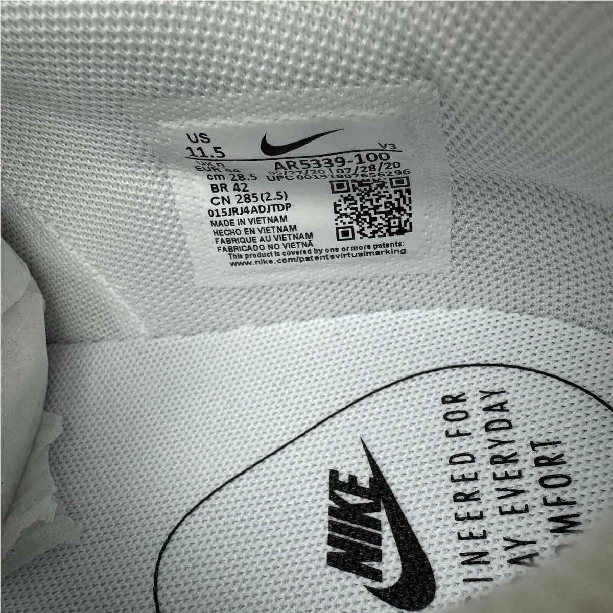 Nike shoes - Nike Air Force 1 - Air Force - AR5339-100 - White 12