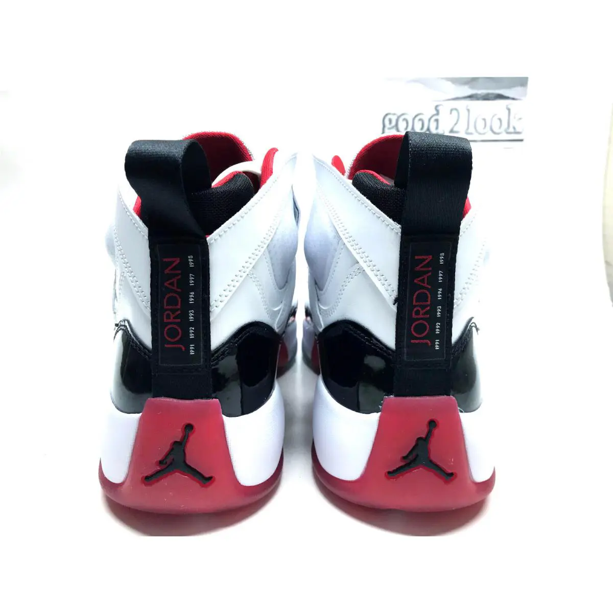 Nike shoes - Jordan Jumpman Two Trey - Jumpman Two Trey - DO1925-106 - White, Manufacturer: WHITE/GYM RED/BLACK 2