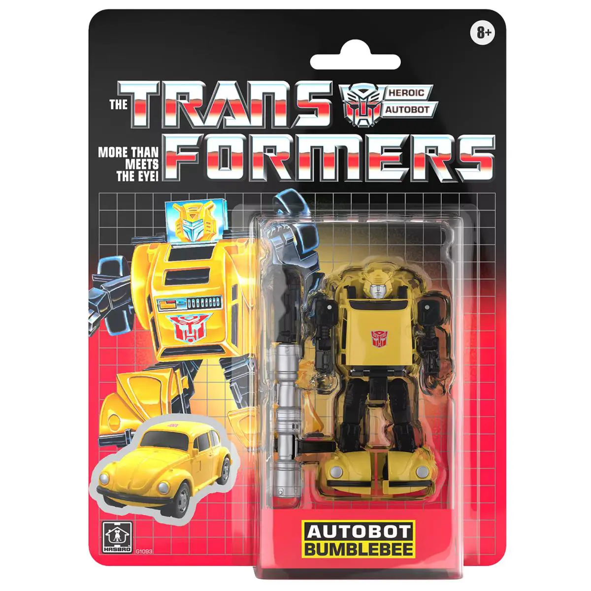 Transformers G1 Retro Carded Autobot Bumblebee Action Figure