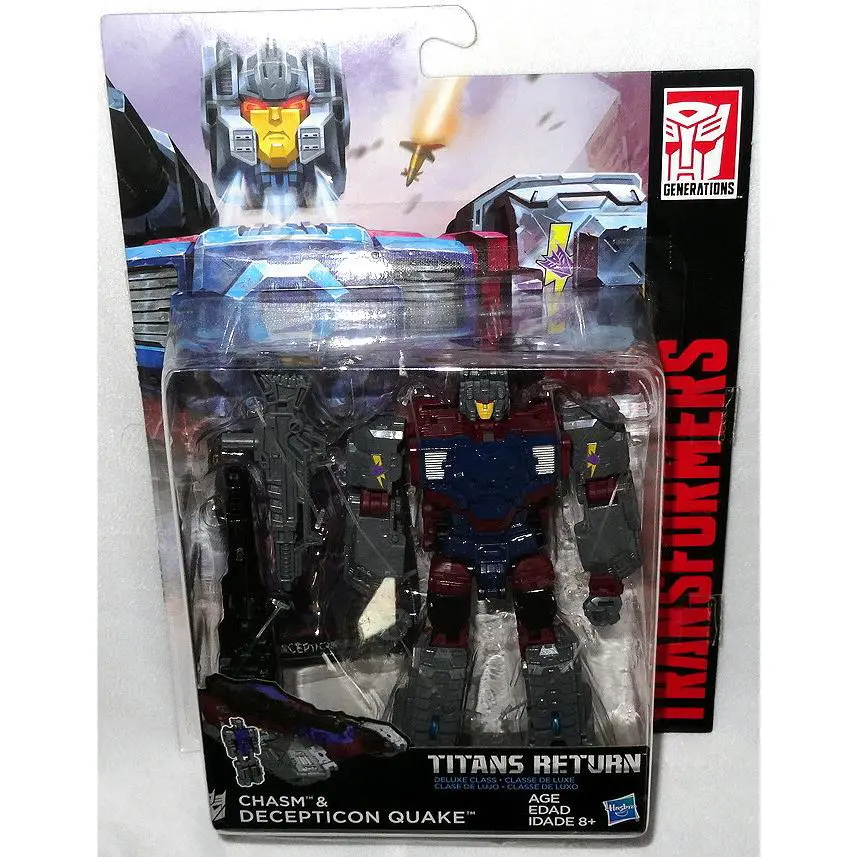 Transformers Chasm Quake Action Figures Mib Titans Return Deluxe Class Toy
