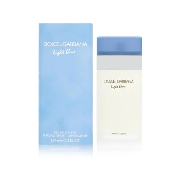 Dolce Gabbana Light Blue Eau De Toilette Perfume Spray 3.3 FL OZ 100 ml France - Blue