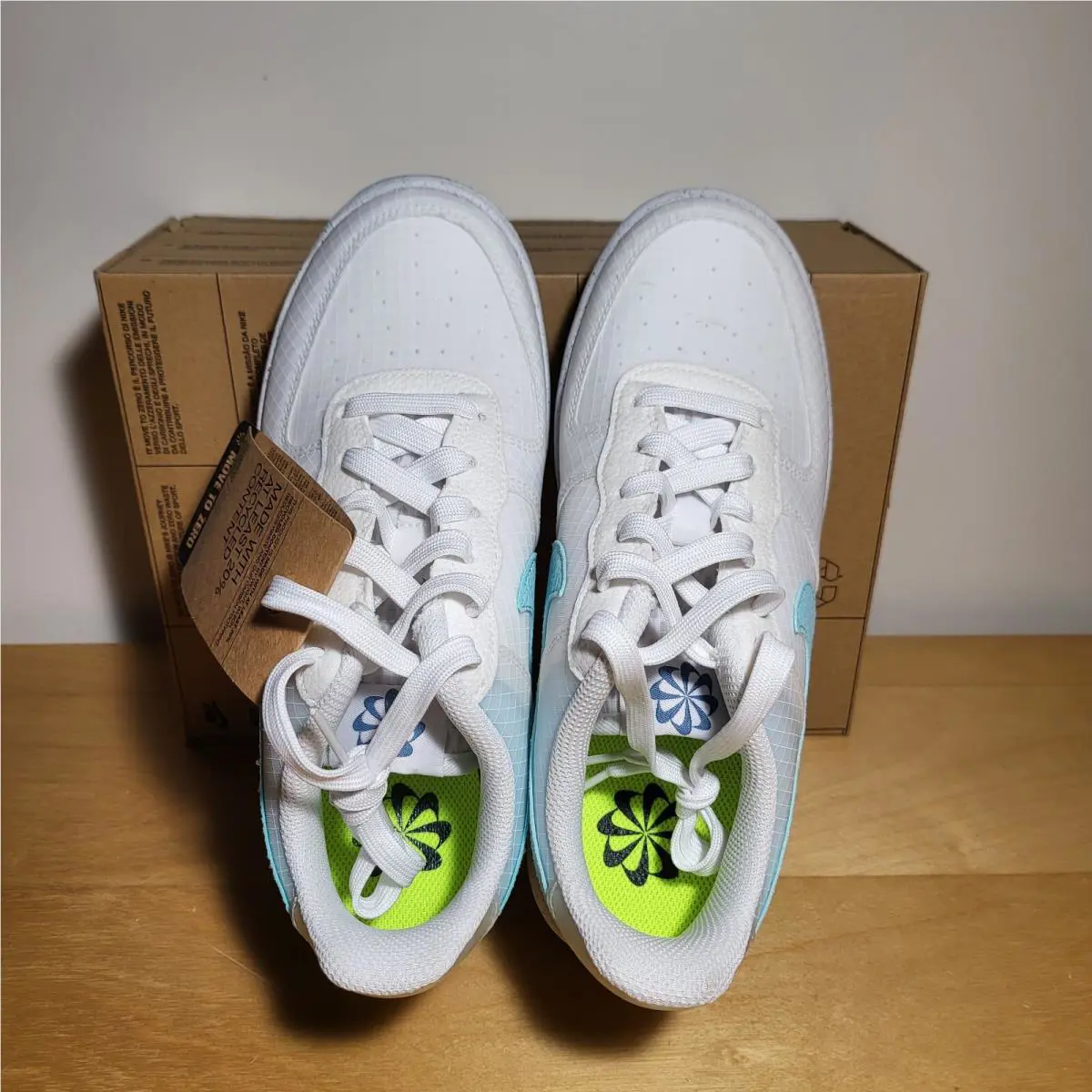Nike shoes - NIKE AIR FORCE 1 Crater GS DC9326 - DC9326 100 - White Blue (UPC: 195244248889) 9