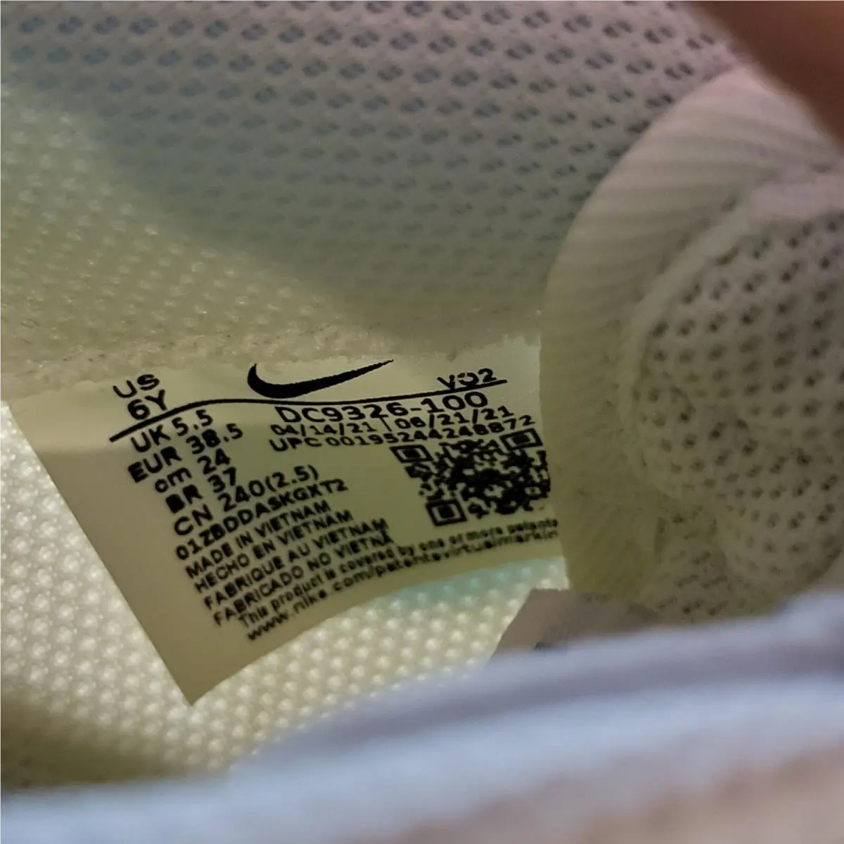 Nike shoes - NIKE AIR FORCE 1 Crater GS DC9326 - DC9326 100 - White Blue (UPC: 195244248889) 10