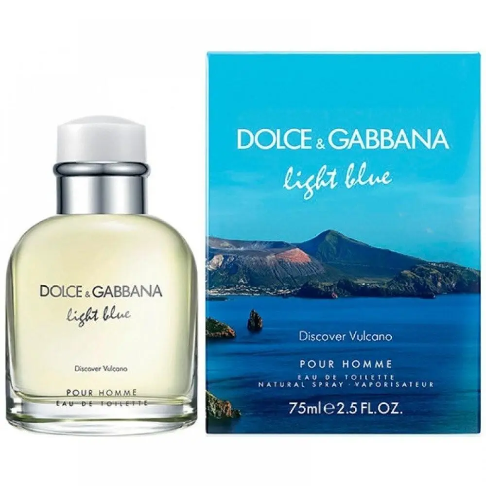Dolce Gabbana Light Blue Discover Vulcano Men by D G Edt 2.5 FLOZ/75ML Spray