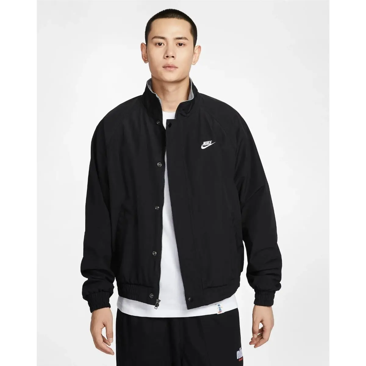 Nike Club Futura Fleece Lined Jacket Black FZ0656-010 Men’s Size XL