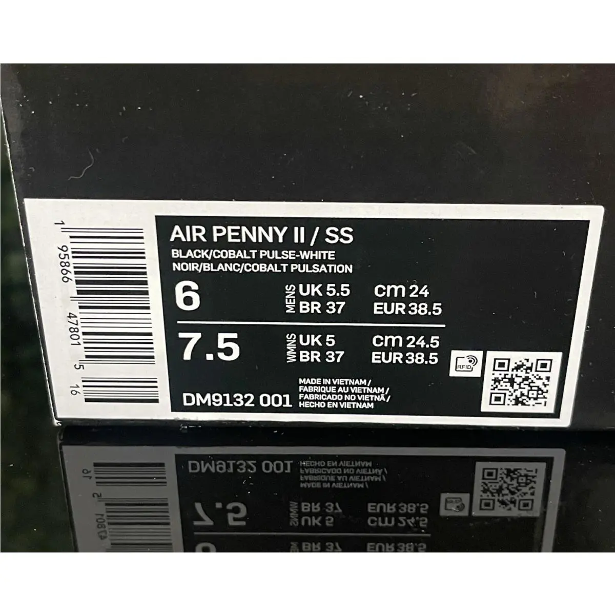 Nike shoes - Nike Air Penny 2 - Air Penny - DM9132-001 - Black (UPC: 0195866478015) 10