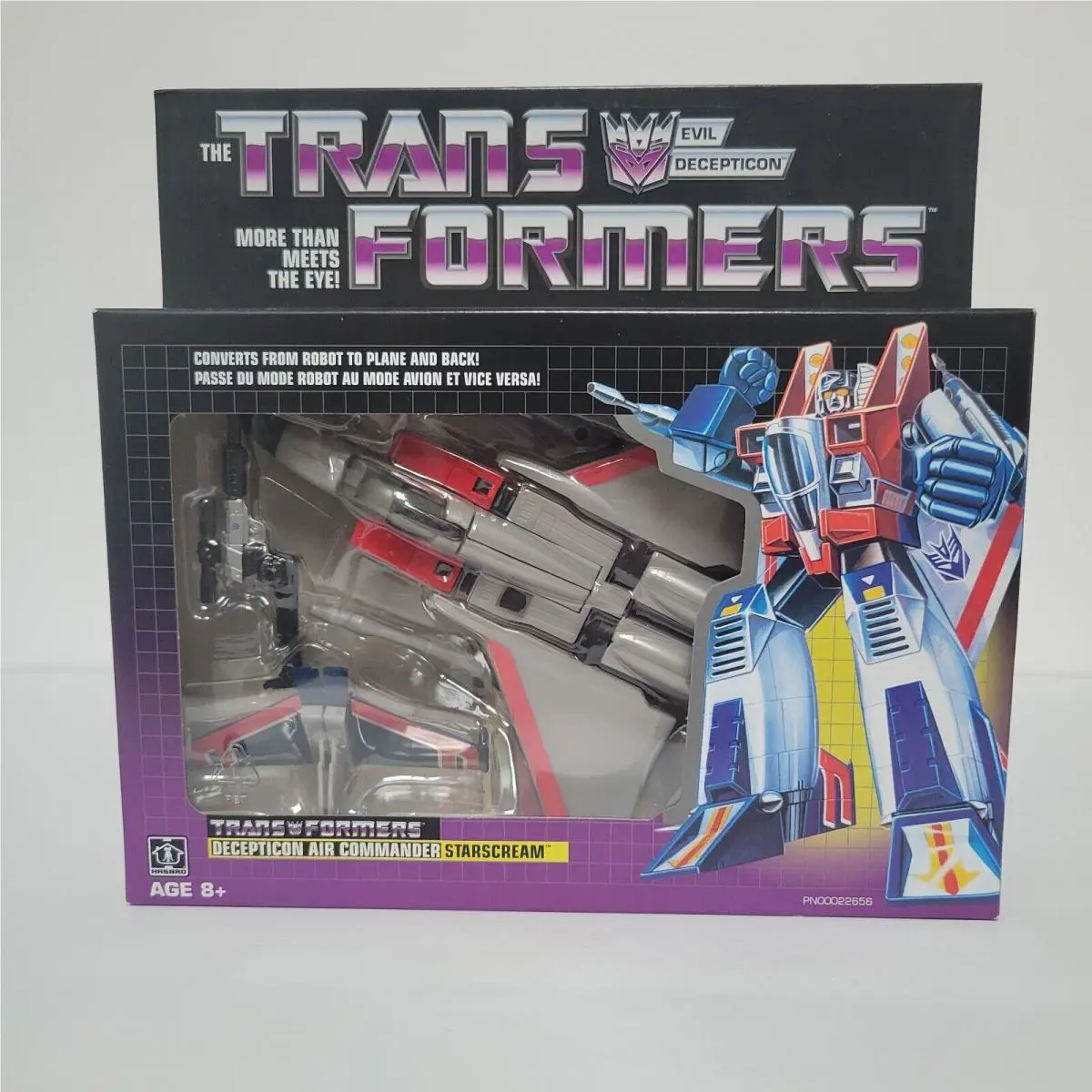 Transformers G1 Reissue Starscream Deceptiocon Air Commander Robot Jet