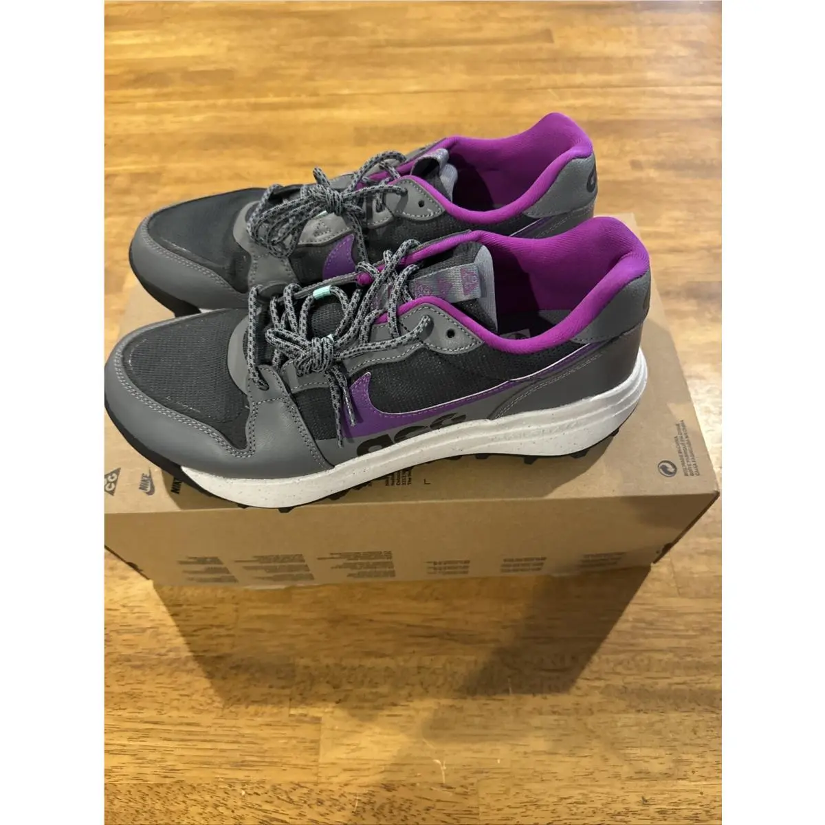 Nike shoes - Nike ACG Lowcate - ACG Lowcate - DX2256 002 - Gray Purple White, Manufacturer: Smoke Grey/Gris Fume (UPC: 196151872433) 0