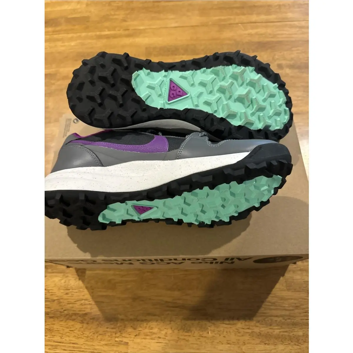 Nike shoes - Nike ACG Lowcate - ACG Lowcate - DX2256 002 - Gray Purple White, Manufacturer: Smoke Grey/Gris Fume (UPC: 196151872433) 4