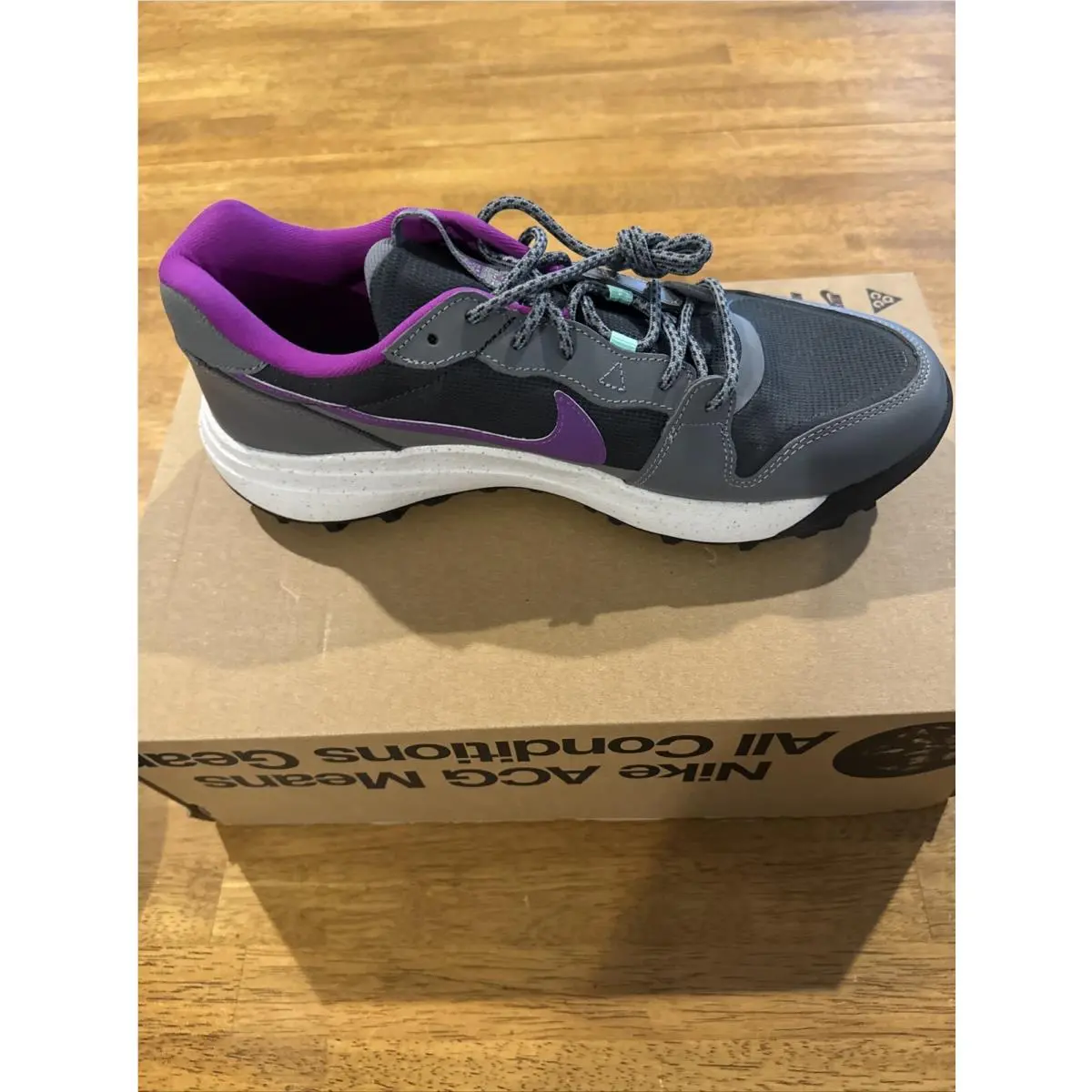 Nike shoes - Nike ACG Lowcate - ACG Lowcate - DX2256 002 - Gray Purple White, Manufacturer: Smoke Grey/Gris Fume (UPC: 196151872433) 5