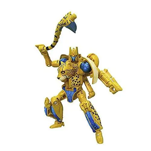 Transformers Kingdom Cheetor Action Figure Beast Wars 20 Step Conversion Toy