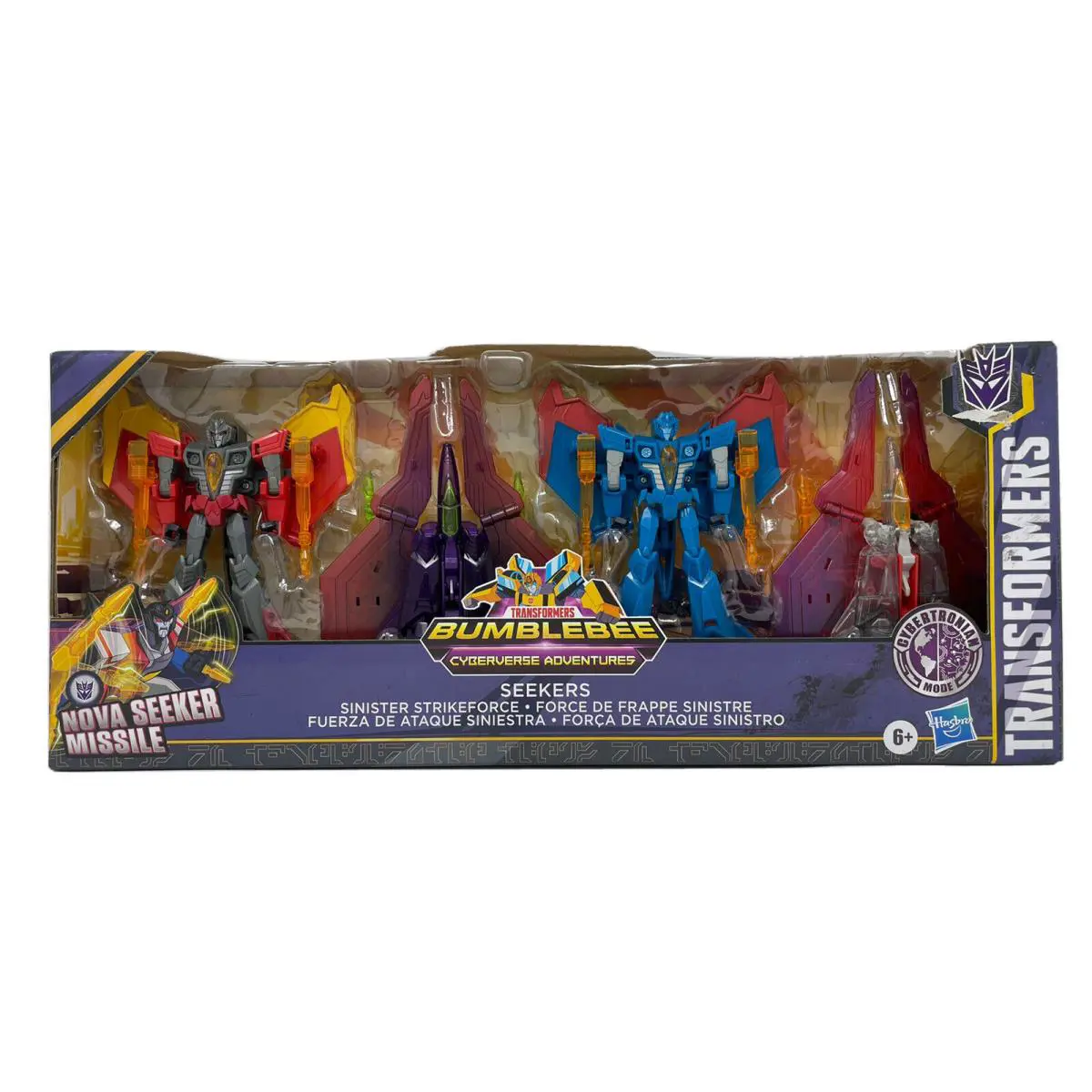Transformers Bumblebee Cyberverse Adventures Seekers Sinister Strike Force 4-pck