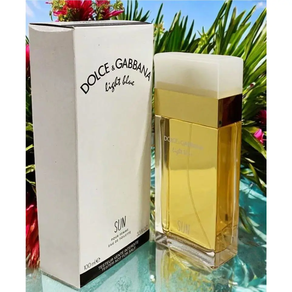 Dolce Gabbana Light Blue Sun 100ml/3.4oz Eau De Toilette Spray in White Box