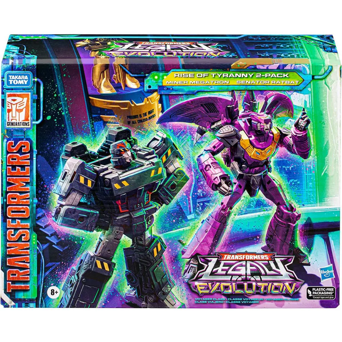 Legacy Evolution Miner Megatron Senator Ratbat Titan Action Figure 2-Pack