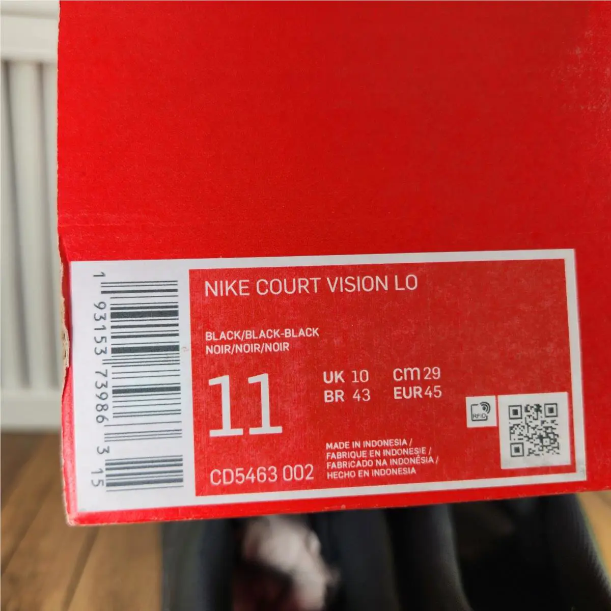 Nike shoes - Nike Court Vision Lo - Court Vision - CD5463-002 - Black 9