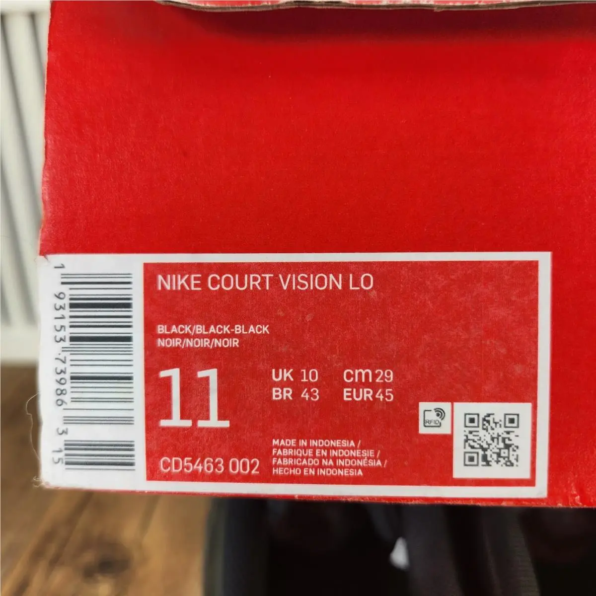 Nike shoes - Nike Court Vision Lo - Court Vision - CD5463-002 - Black 11