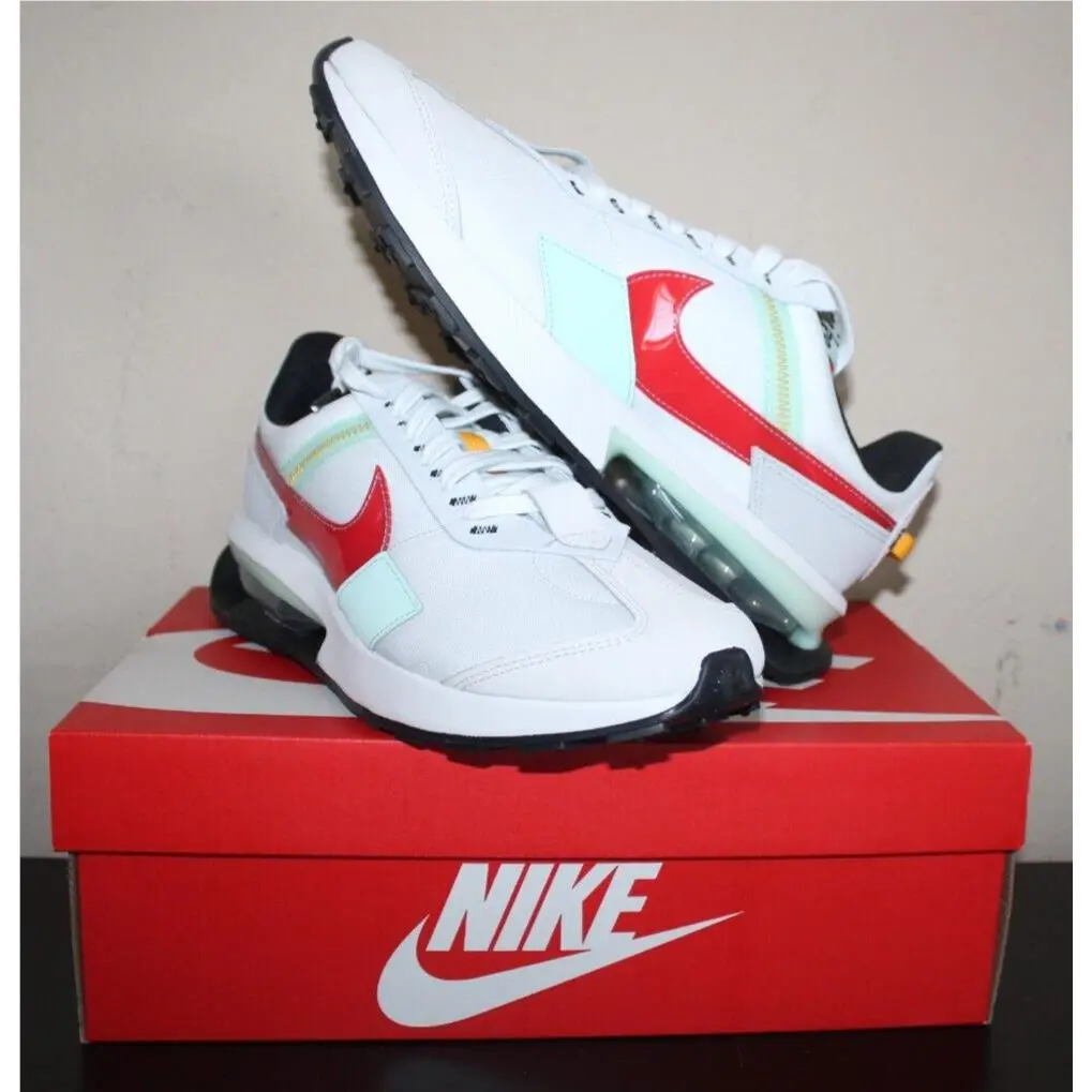 Nike Air Max Pre-day LX `summit White University Red` DV2211-100 Men`s Sz 9
