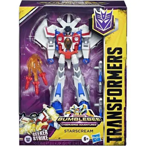Transformers Bumblebee Cyberverse Adventures Starscream Deluxe Action Figure