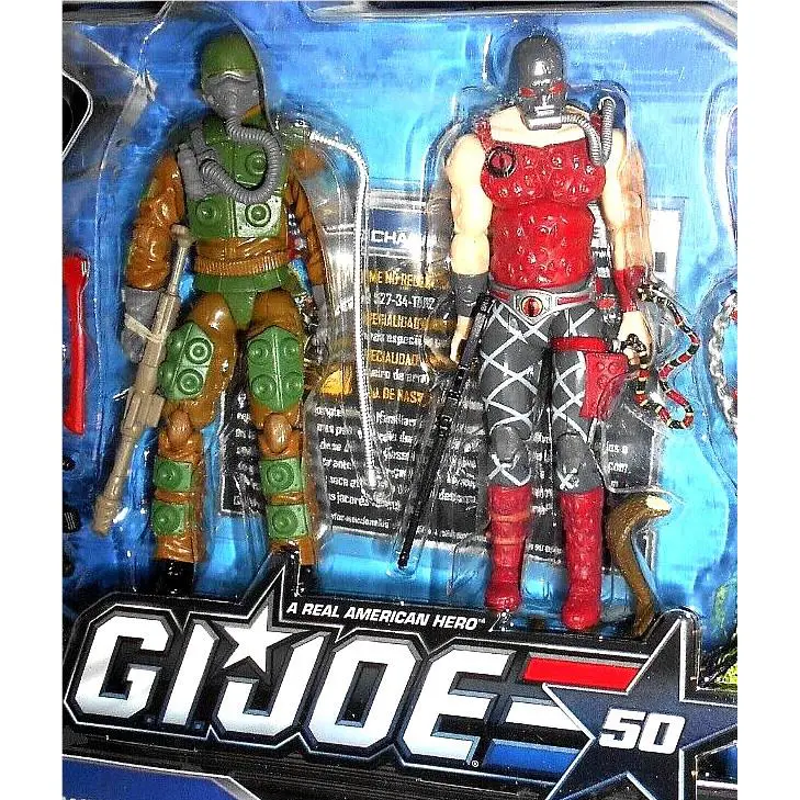 GI Joe 50th Anniversary Blowtorch vs Croc Master Toys R Us Tru 2014 50 25th